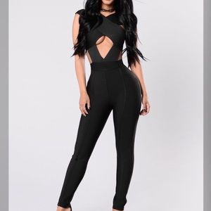 Fit to kill bandage jumpsuit